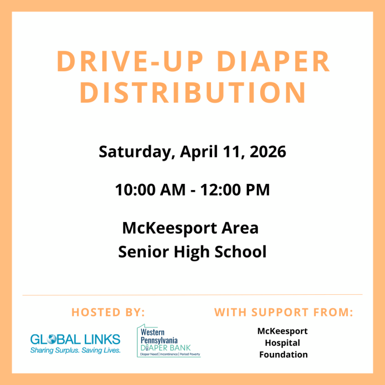 4/11 Drive-Up Diaper Distribution – Global Links